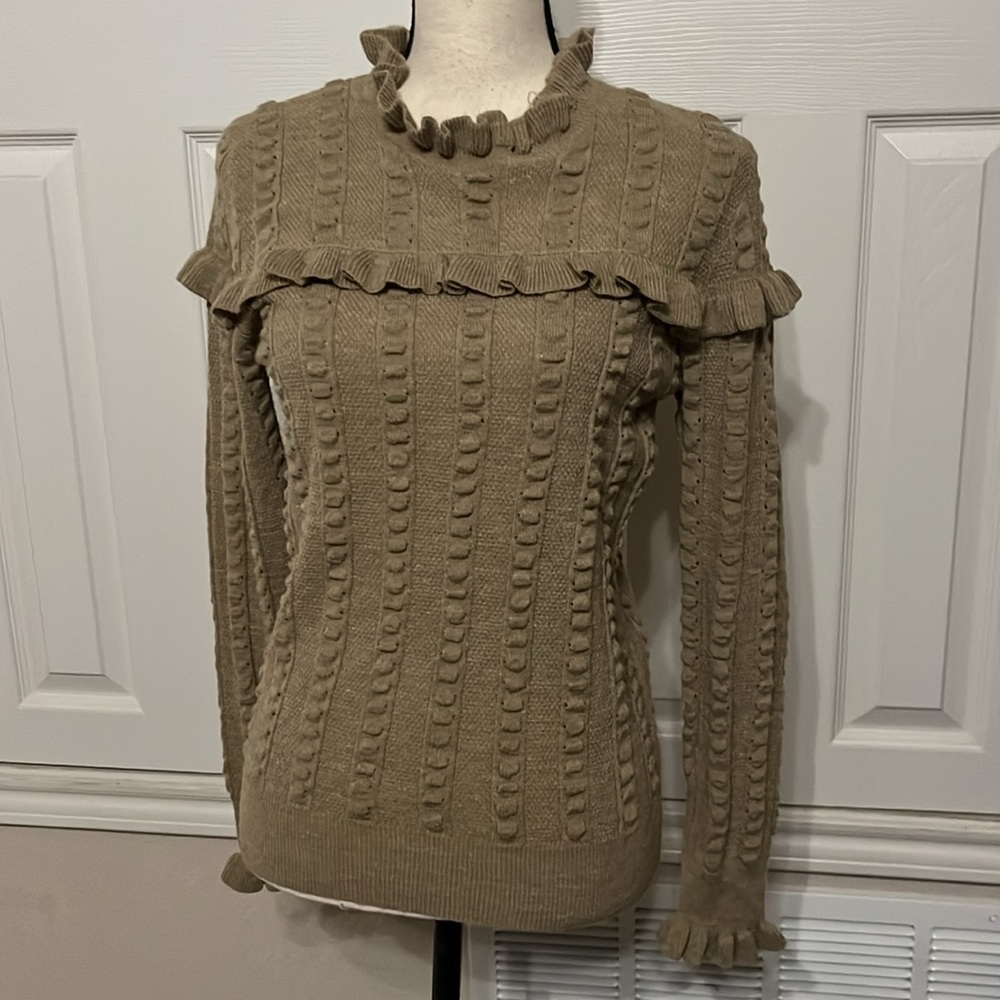 Chelsea & Violet ten ruffled sweater size S